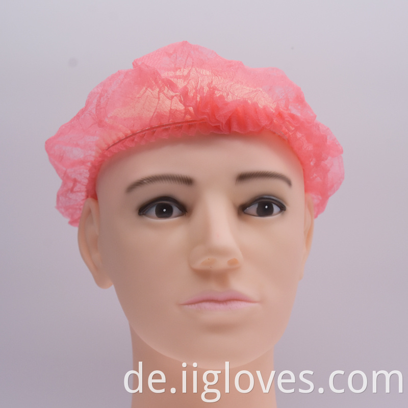 Nicht gewebte Clip-Kappe Single/Double Elastic Hairnet Anti-Staub Nicht gewebter Bouffant Cap mit 18 '', 19 '' und 21 '' ''